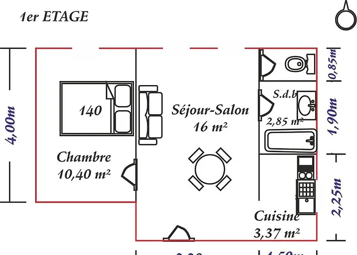 Hébergement de vacances Gîte Gîtes de France® - Le Balcon Criel-sur-Mer